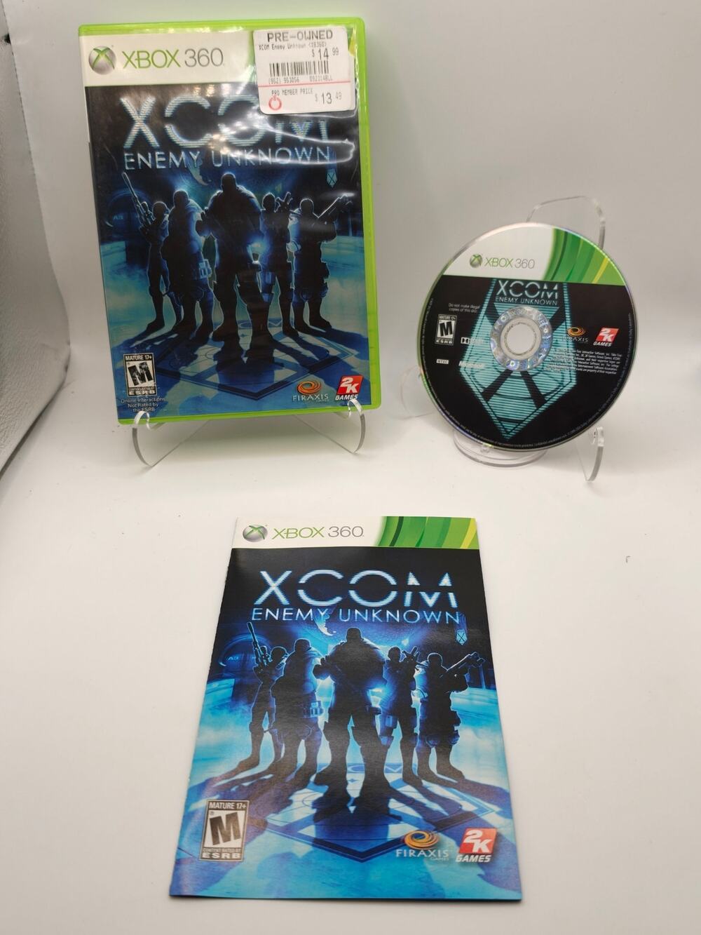 XCOM: Enemy Unknown (Xbox 360) CIB W/ Manual - Tested